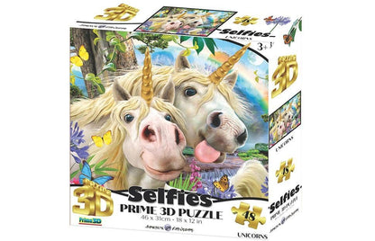 Prime 3D Lenticular 48 Pieces Selfies Unicorns Kids Children Jigsaw Puzzle