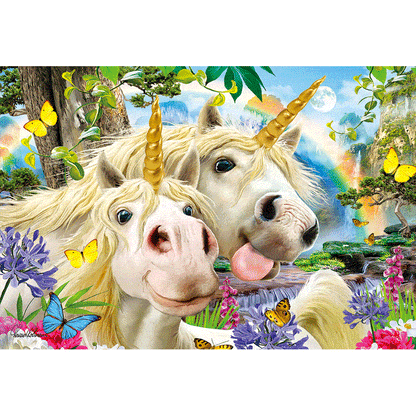 Prime 3D Lenticular 48 Pieces Selfies Unicorns Kids Children Jigsaw Puzzle
