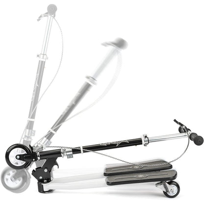 Xootz Kids 3 Wheel Folding Black & White Scissor Scooter Folding