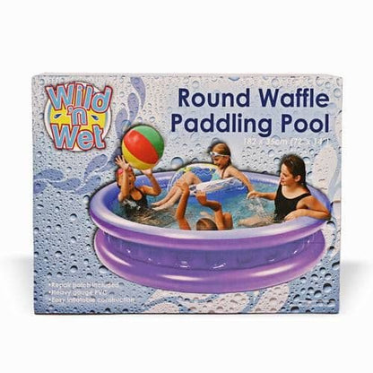 72" Round Waffle Outdoor Paddling Pool