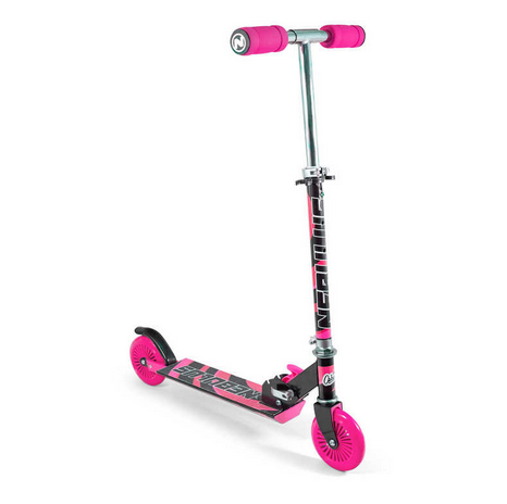 Ozbozz Nebulus Pink Black Chrome Finish Scooter 2 Wheels