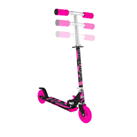 Ozbozz Nebulus Pink Black Chrome Finish Scooter 2 Wheels
