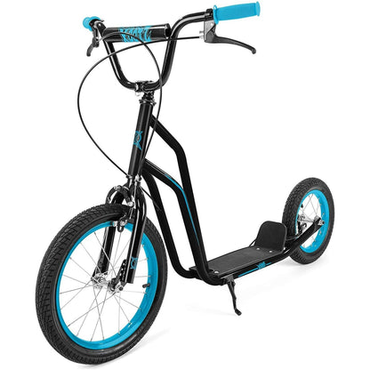 Big Wheel BMX Xootz Blue Push Scooter Kids Beginner Ride On