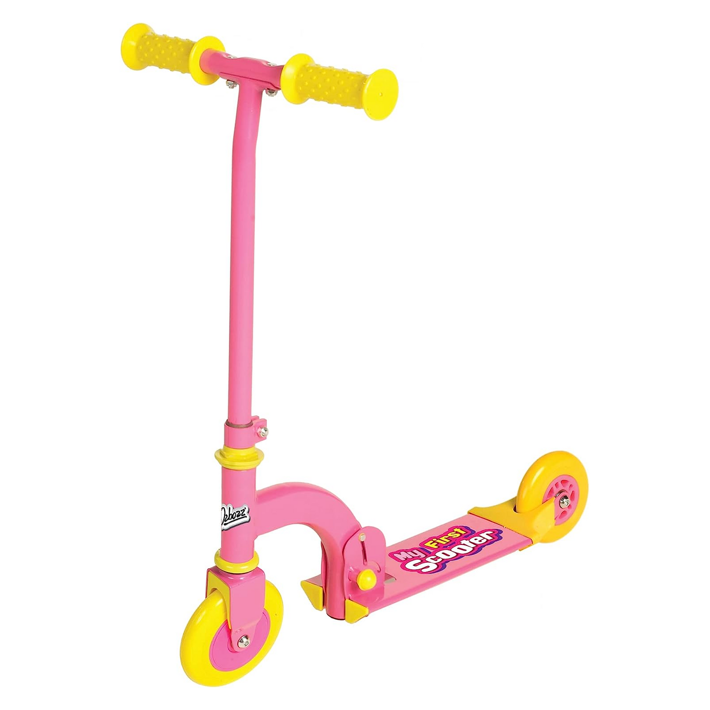 Ozbozz Kids Children Girls Pink My First Folding Push Scooter 4 Wheels