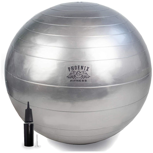Fitness Ball Unisex Exercise Ball With Pump Grey