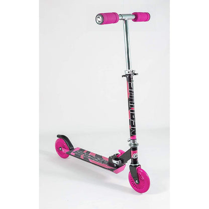 Ozbozz Nebulus Pink Black Chrome Finish Scooter 2 Wheels