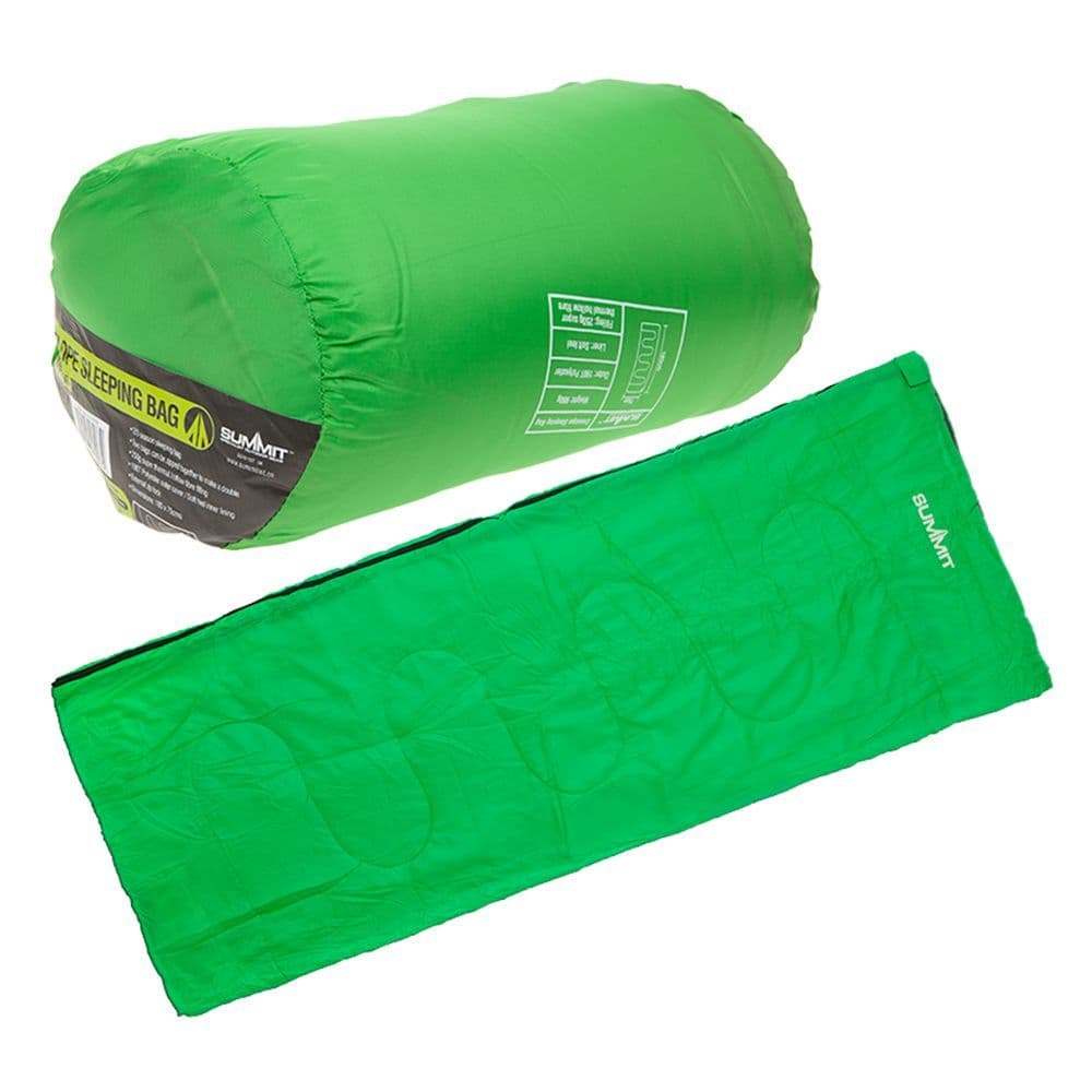 Summit Envelope Thermal Sleeping Bag 250g Green Season 2/3