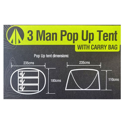 Summit Hydrahalt 3 Person Waterproof Pop Up Tent