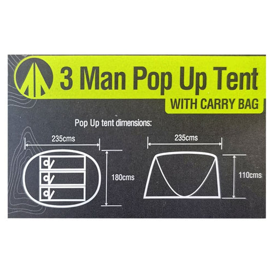 Summit Hydrahalt 3 Person Waterproof Pop Up Tent