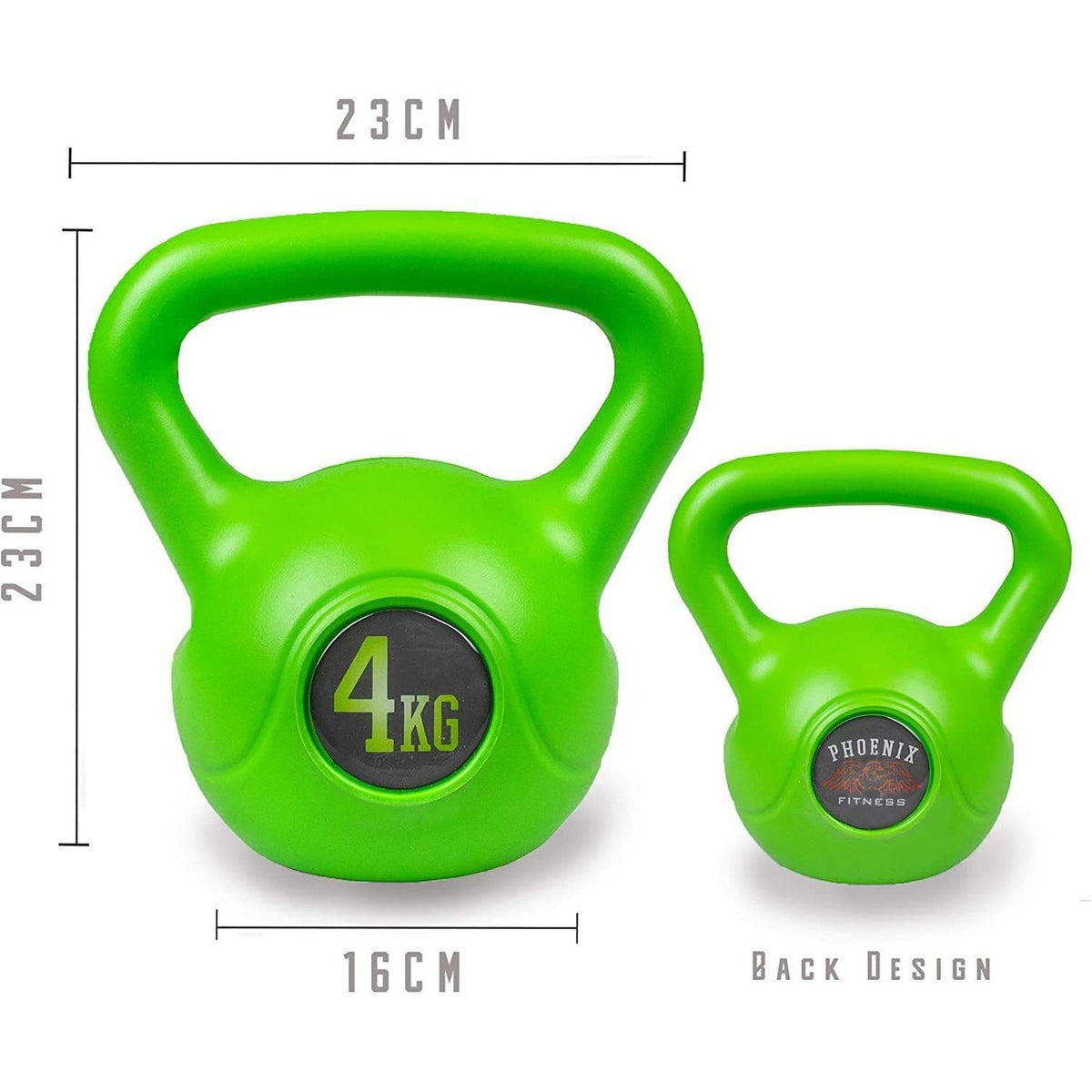 Kettlebell Souple YOTTOY 4,5 Kg – Antidérapant, Base Amortissante, Poignée Large – Parfait Musculation Domicile