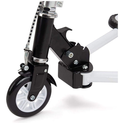 Xootz Kids 3 Wheel Folding Black & White Scissor Scooter Folding